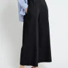 Pantalon culotte en popeline