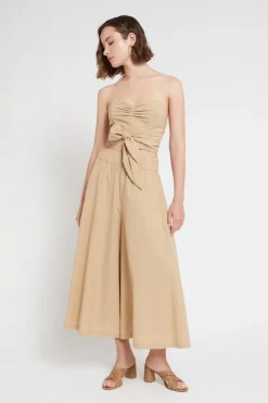 Pantalon culotte en popeline