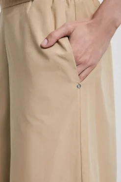 Pantalon culotte en popeline