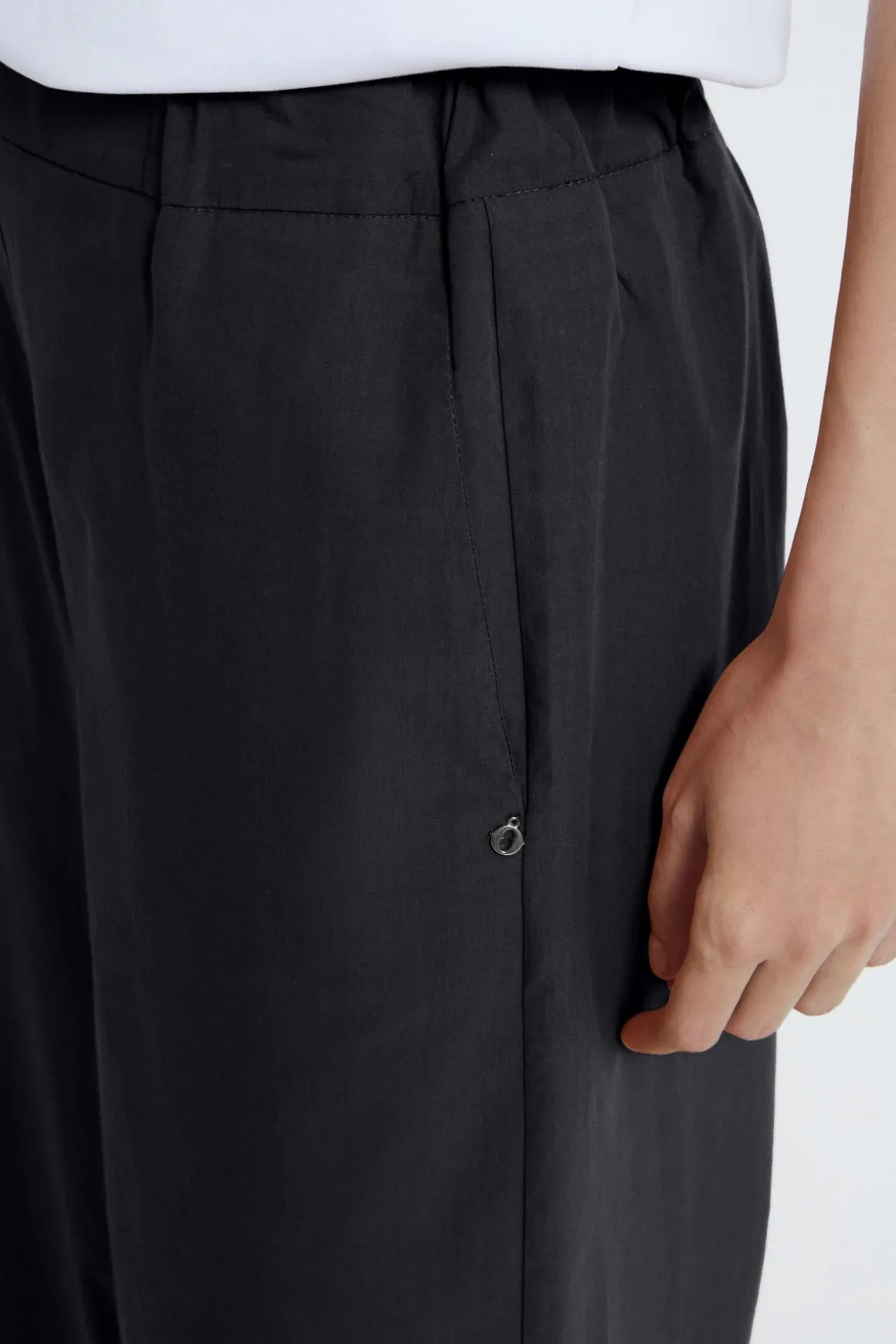 Pantalon culotte en popeline