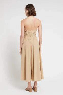 Pantalon culotte en popeline