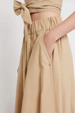 Pantalon culotte en popeline