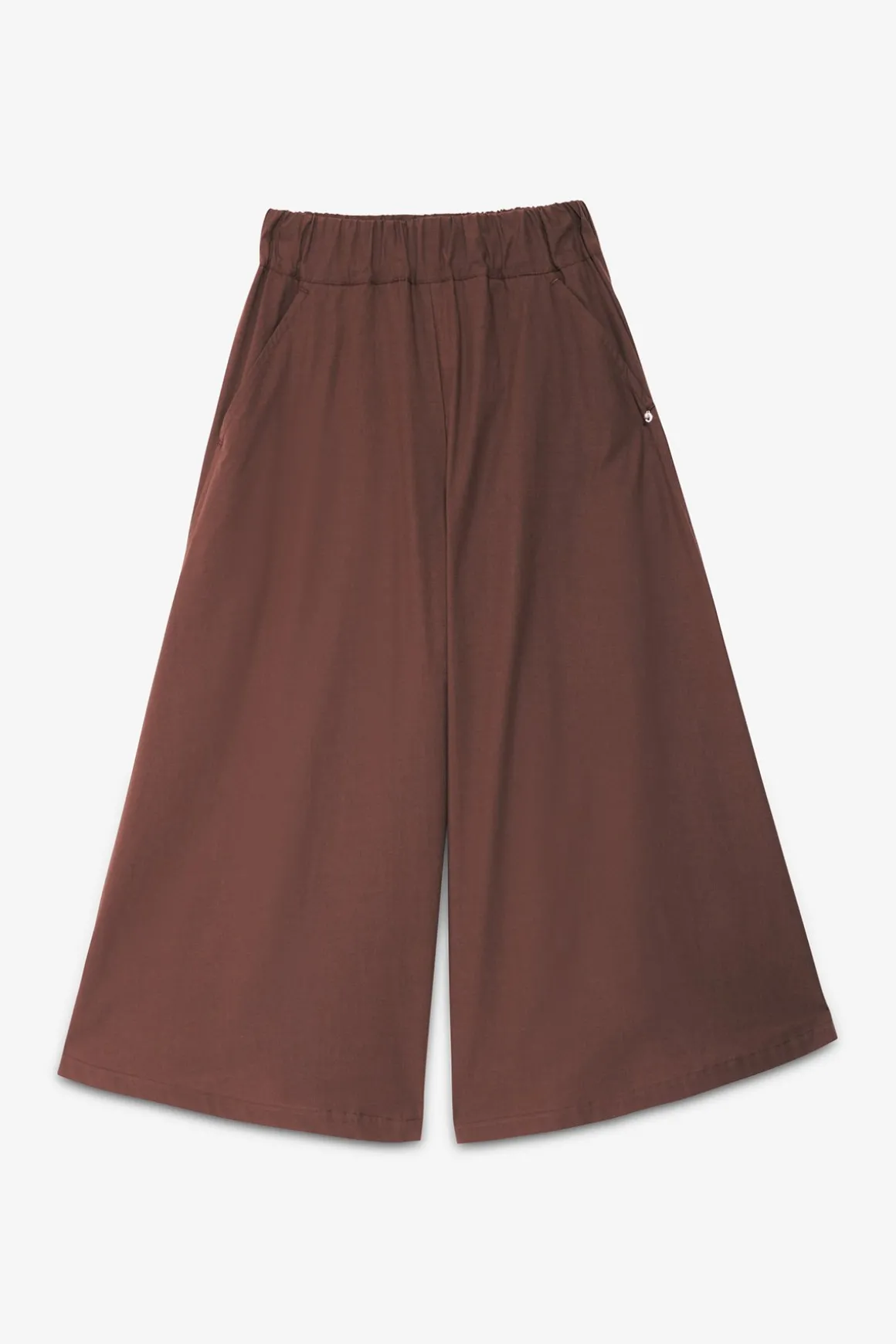 Pantalon culotte en popeline