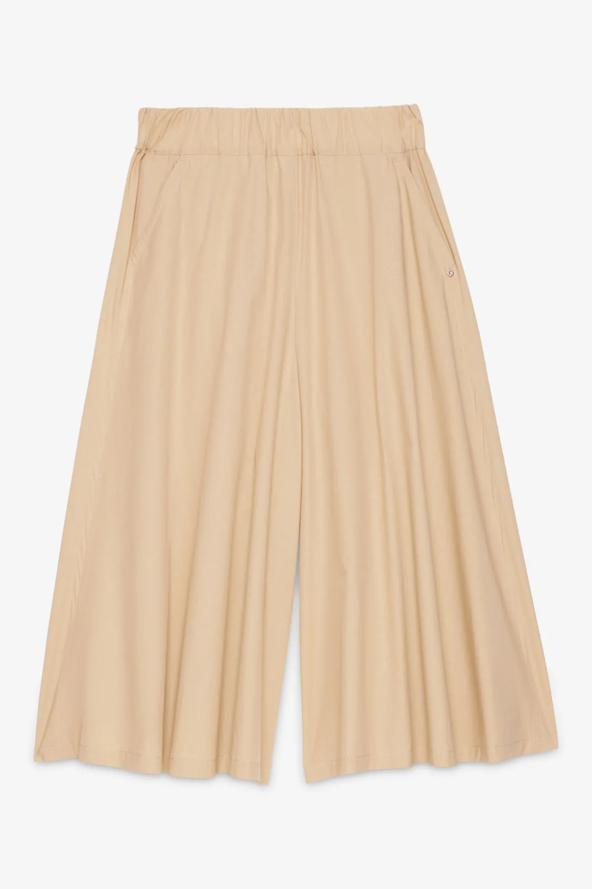 Pantalon culotte en popeline