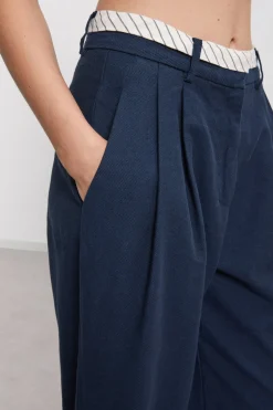 Pantalon en lin double tissu