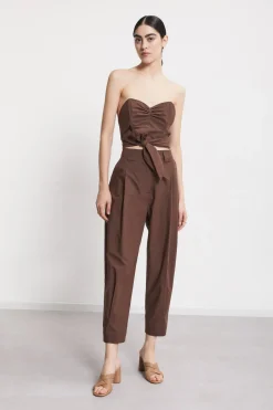 Pantalon en popeline