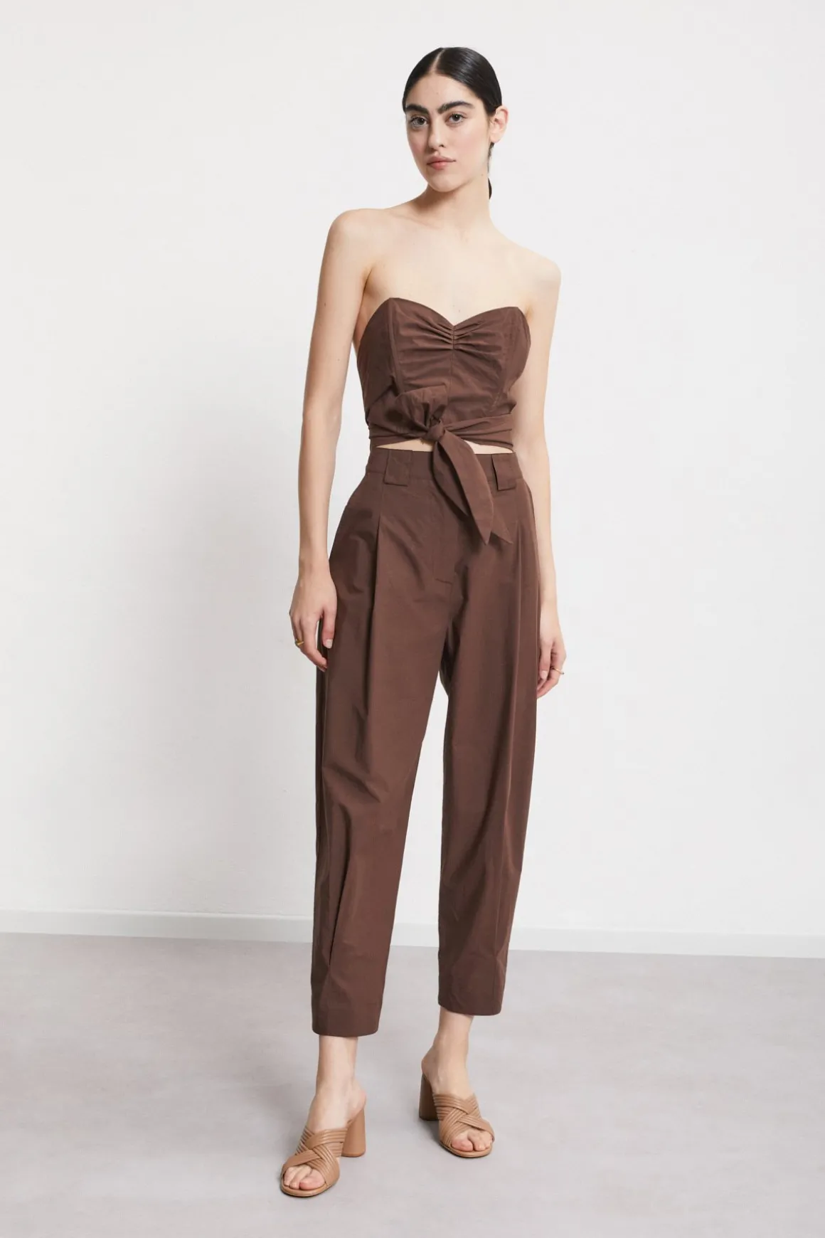 Pantalon en popeline