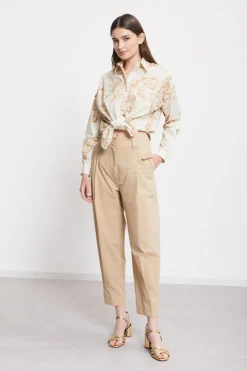 Pantalon en popeline