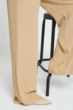 Pantalon en soie mélangée