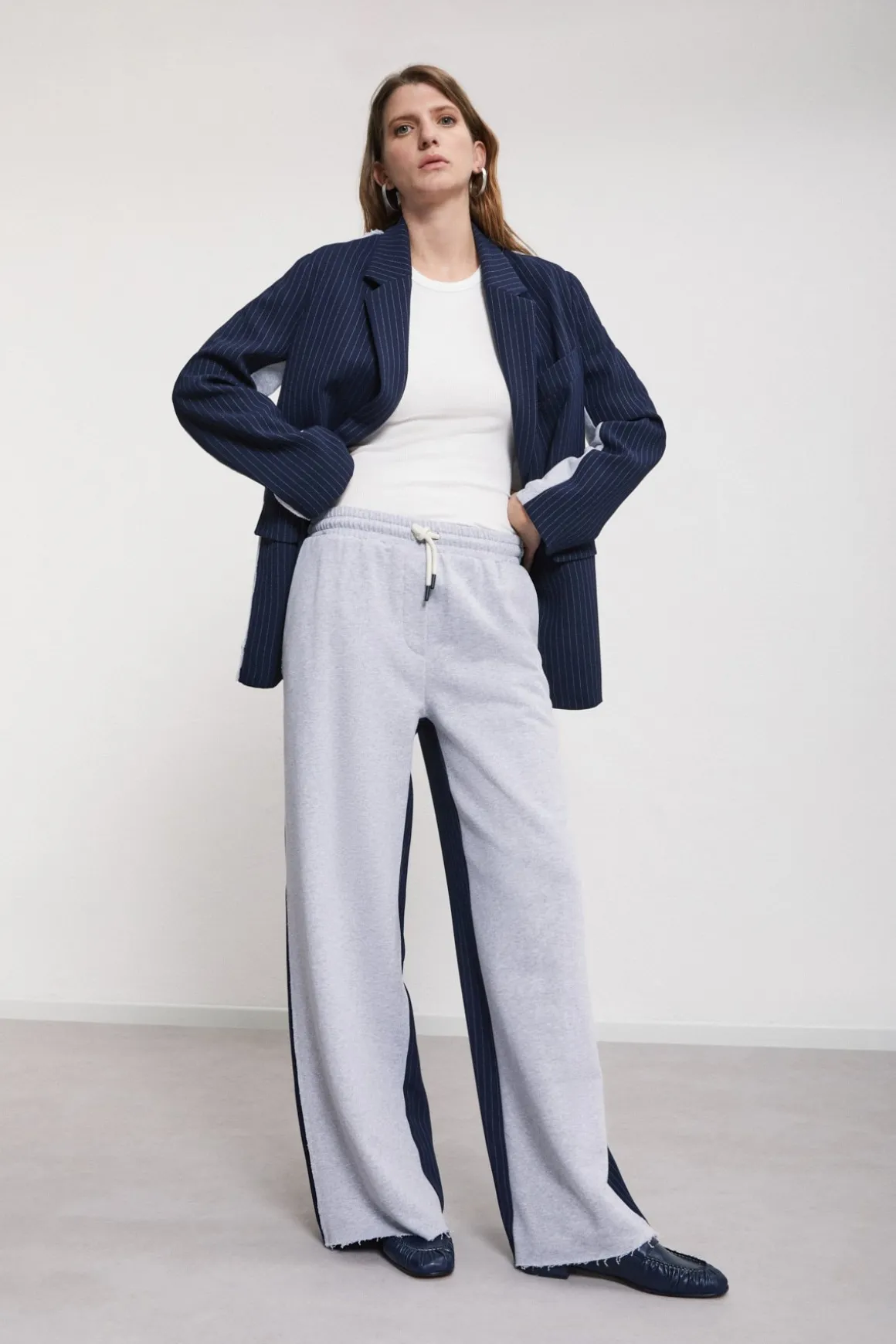 Pantalon jogger double tissu