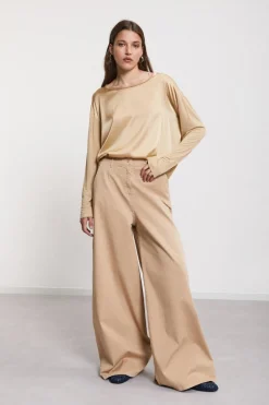 Pantalon large en coton