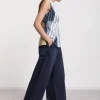 Pantalon large en coton