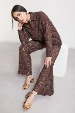 Pantalon large en coton