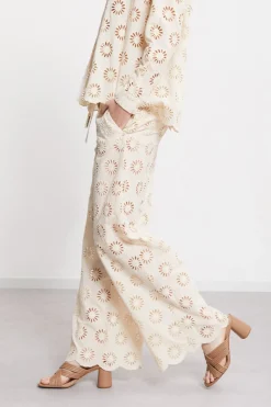 Pantalon large en coton