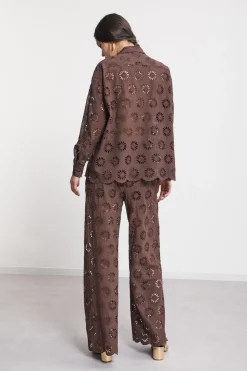 Pantalon large en coton