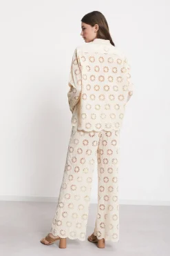 Pantalon large en coton