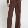Pantalon large en lin