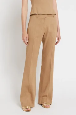 Pantalon large en lin