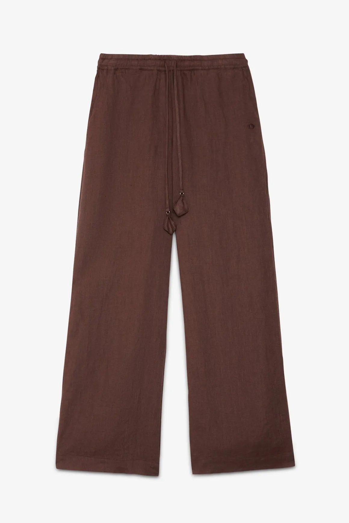 Pantalon large en lin