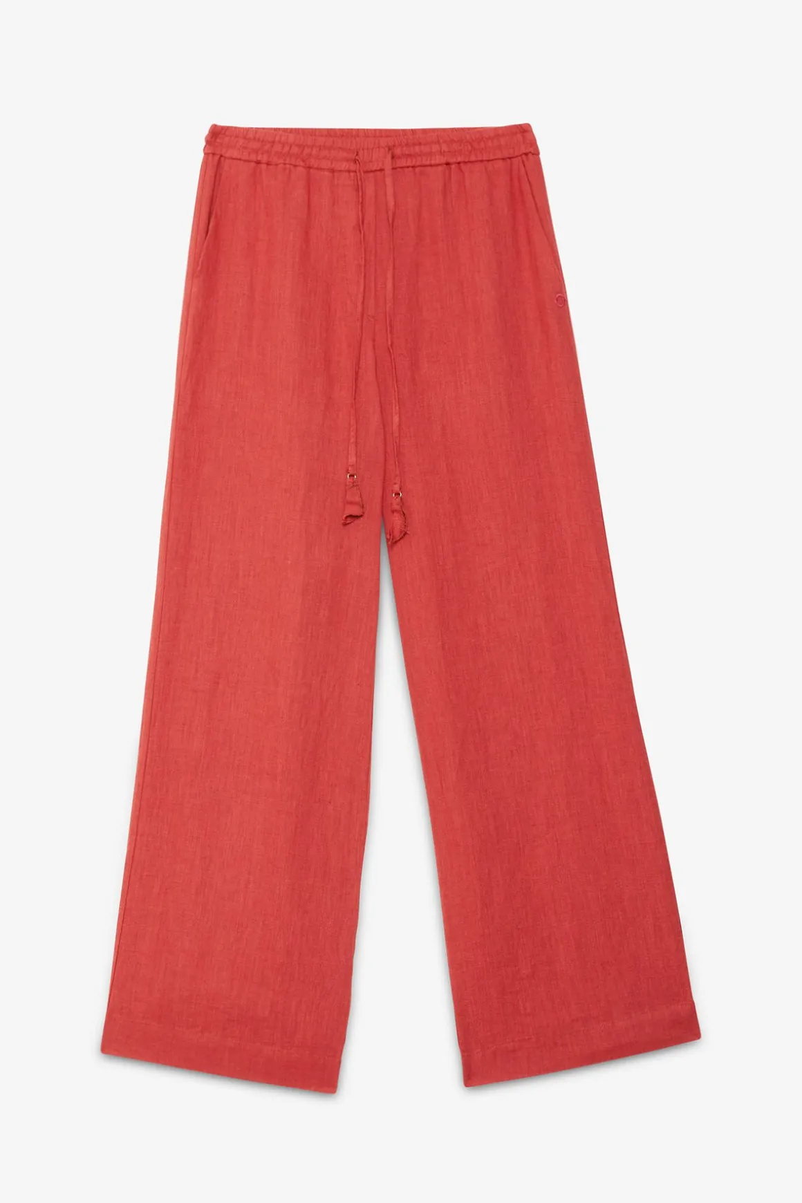 Pantalon large en lin