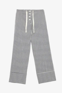 Pantalon large en lin