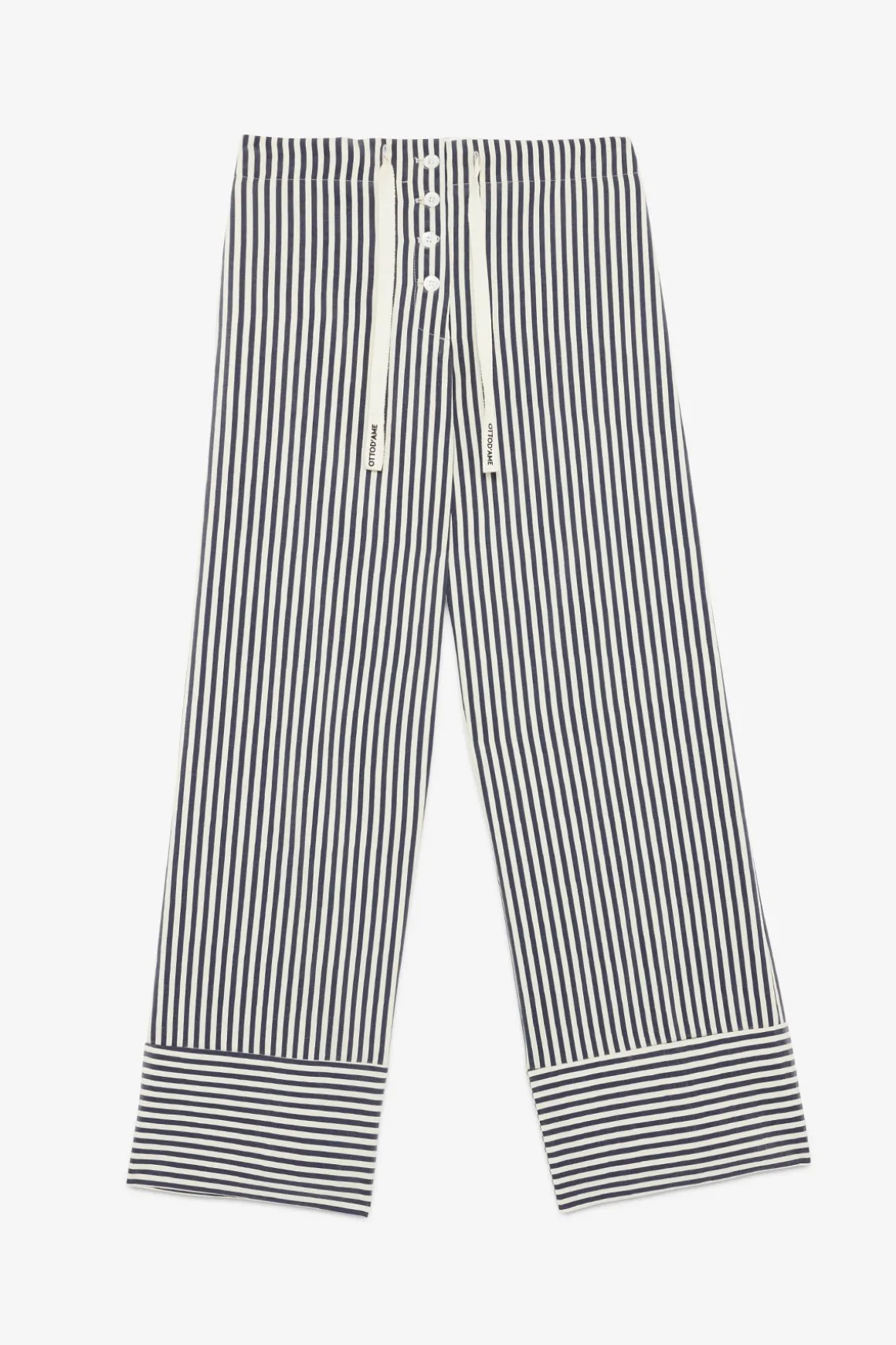 Pantalon large en lin