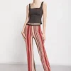 Pantalon large en maille