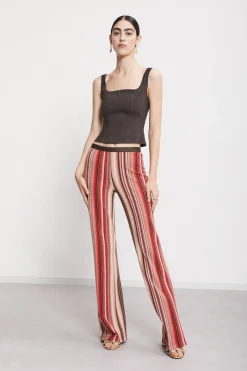 Pantalon large en maille