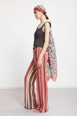 Pantalon large en maille