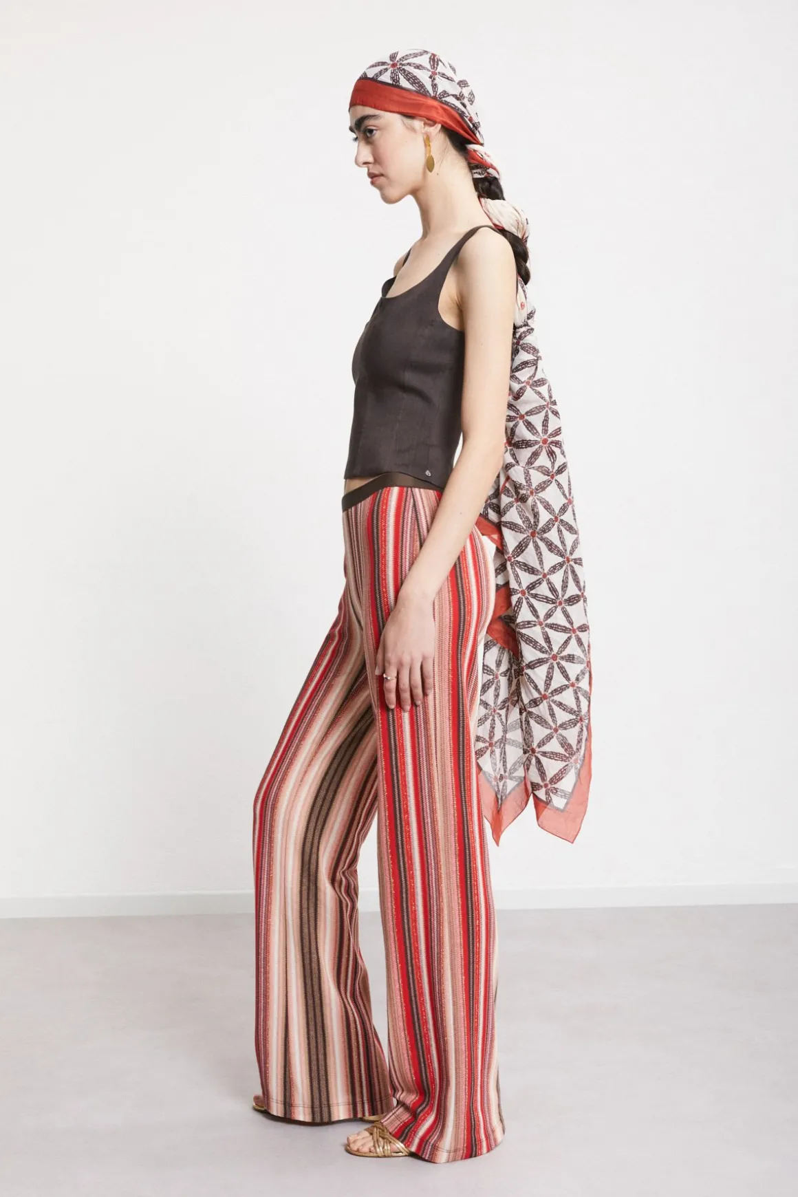 Pantalon large en maille