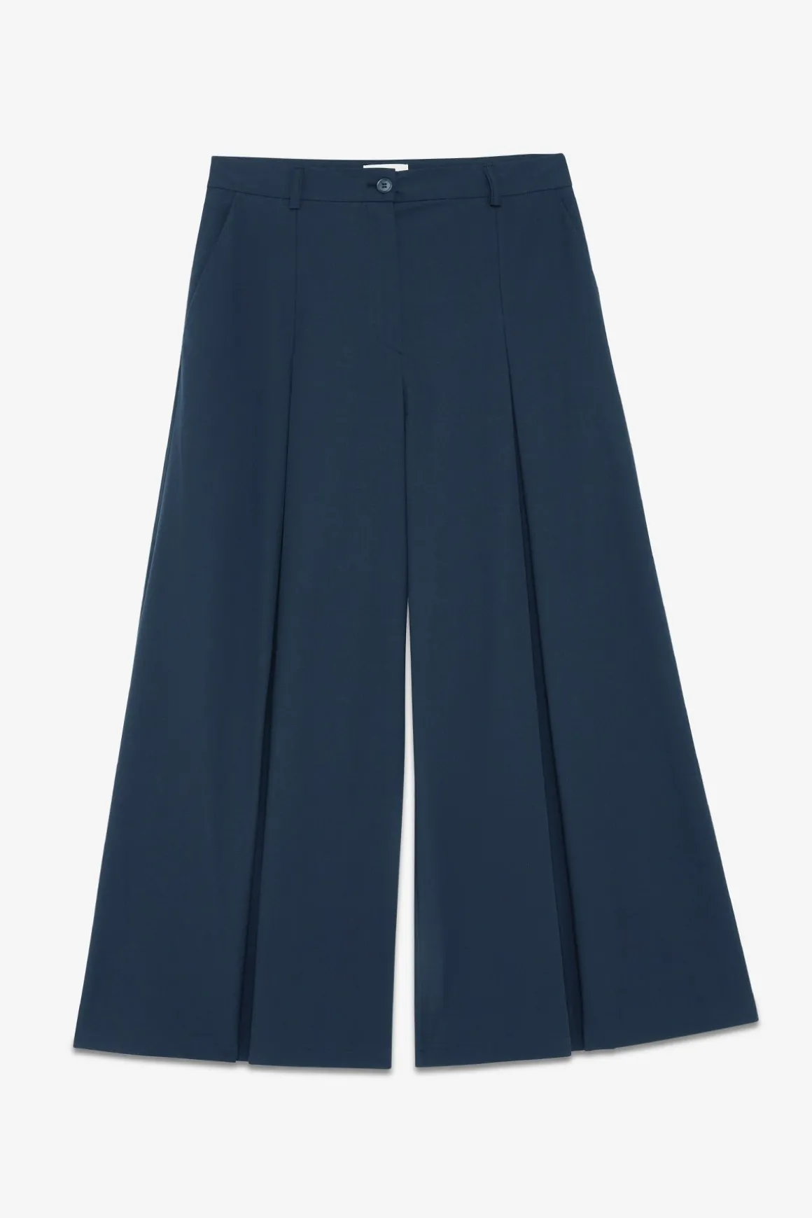 Pantalon large en popeline