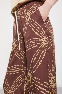 Pantalon large en satin de viscose