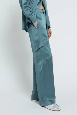 Pantalon large en viscose