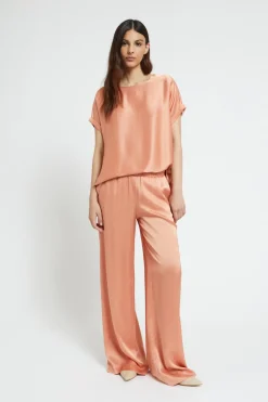 Pantalon large en viscose