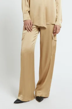 Pantalon large en viscose