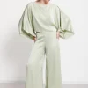 Pantalon large en viscose