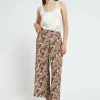 Pantalon large en viscose