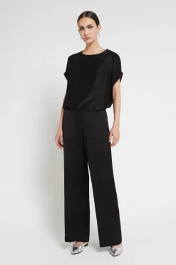 Pantalon large en viscose