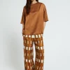 Pantalon large en viscose