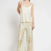 Pantalon large en viscose