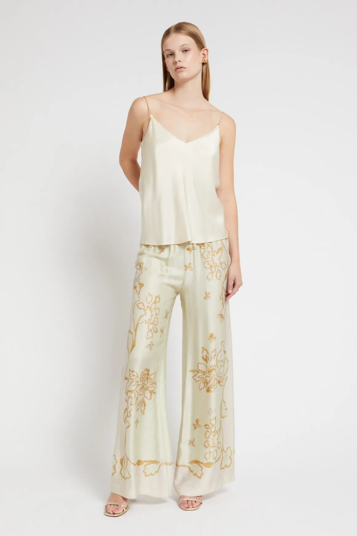 Pantalon large en viscose