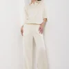 Pantalon large en viscose