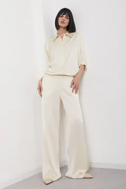 Pantalon large en viscose