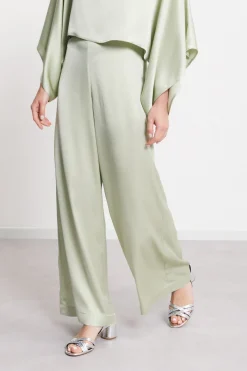 Pantalon large en viscose