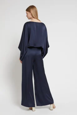 Pantalon large en viscose