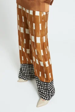 Pantalon large en viscose