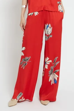 Pantalon large en viscose