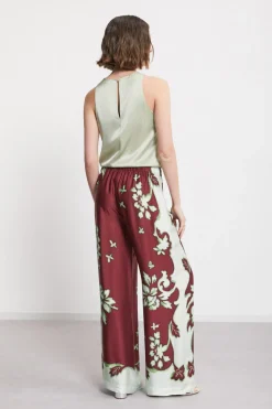 Pantalon large en viscose