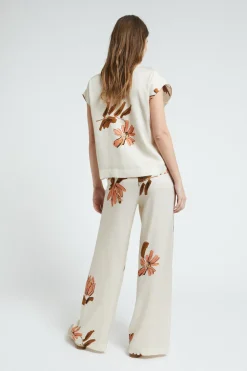 Pantalon large en viscose