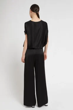 Pantalon large en viscose